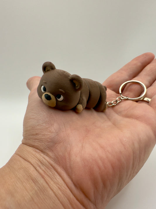 Beer Sleutelhanger - Handgemaakte, Schattige Accessoire voor Sleutels of Tas - Large