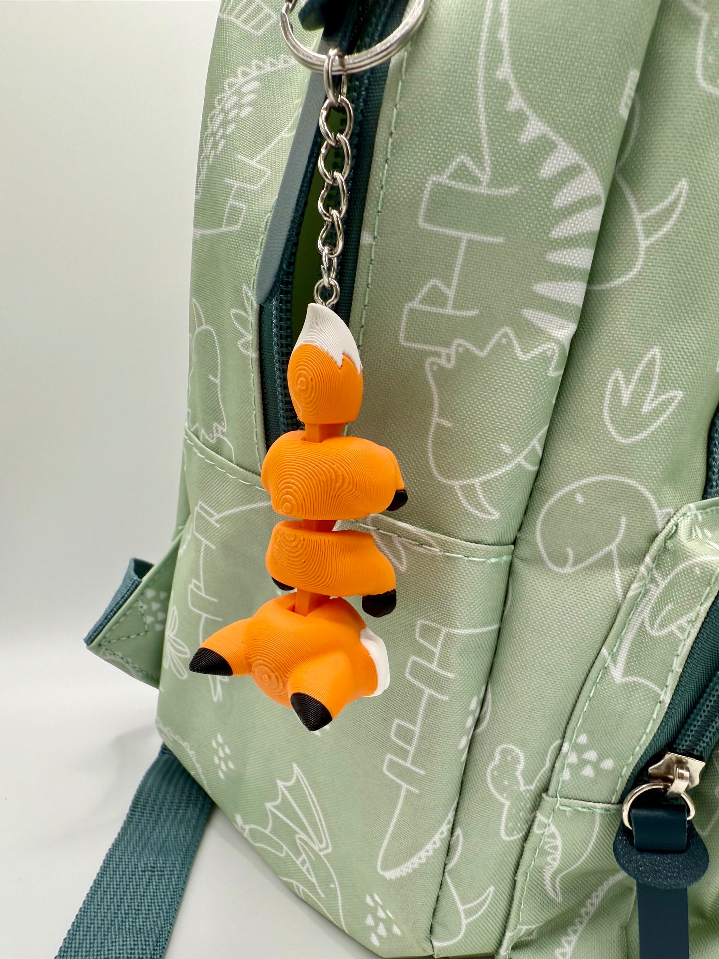 Vos Sleutelhanger - Handgemaakte, Schattige Accessoire voor Sleutels of Tas - Large