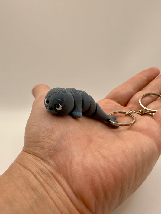 Zeehond Sleutelhanger - Handgemaakte, Schattige Accessoire voor Sleutels of Tas - Large