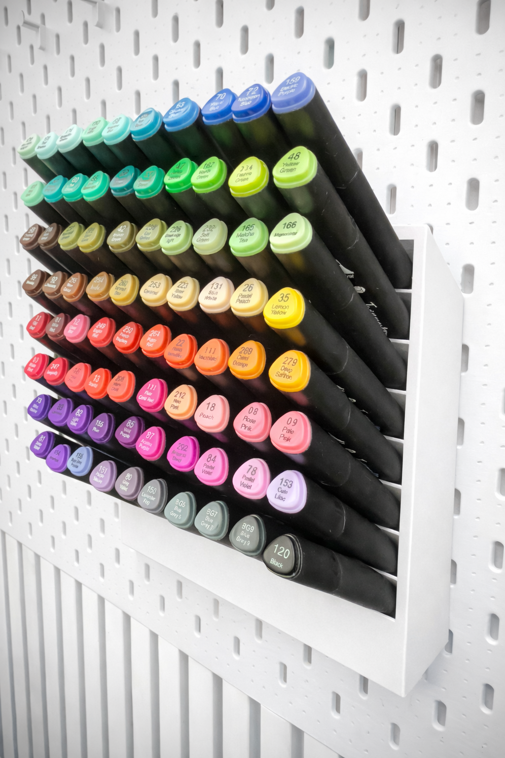 Twinmarker Houder voor IKEA Skådis Pegboard - Meerdere maten beschikbaar - Stiften niet inbegrepen