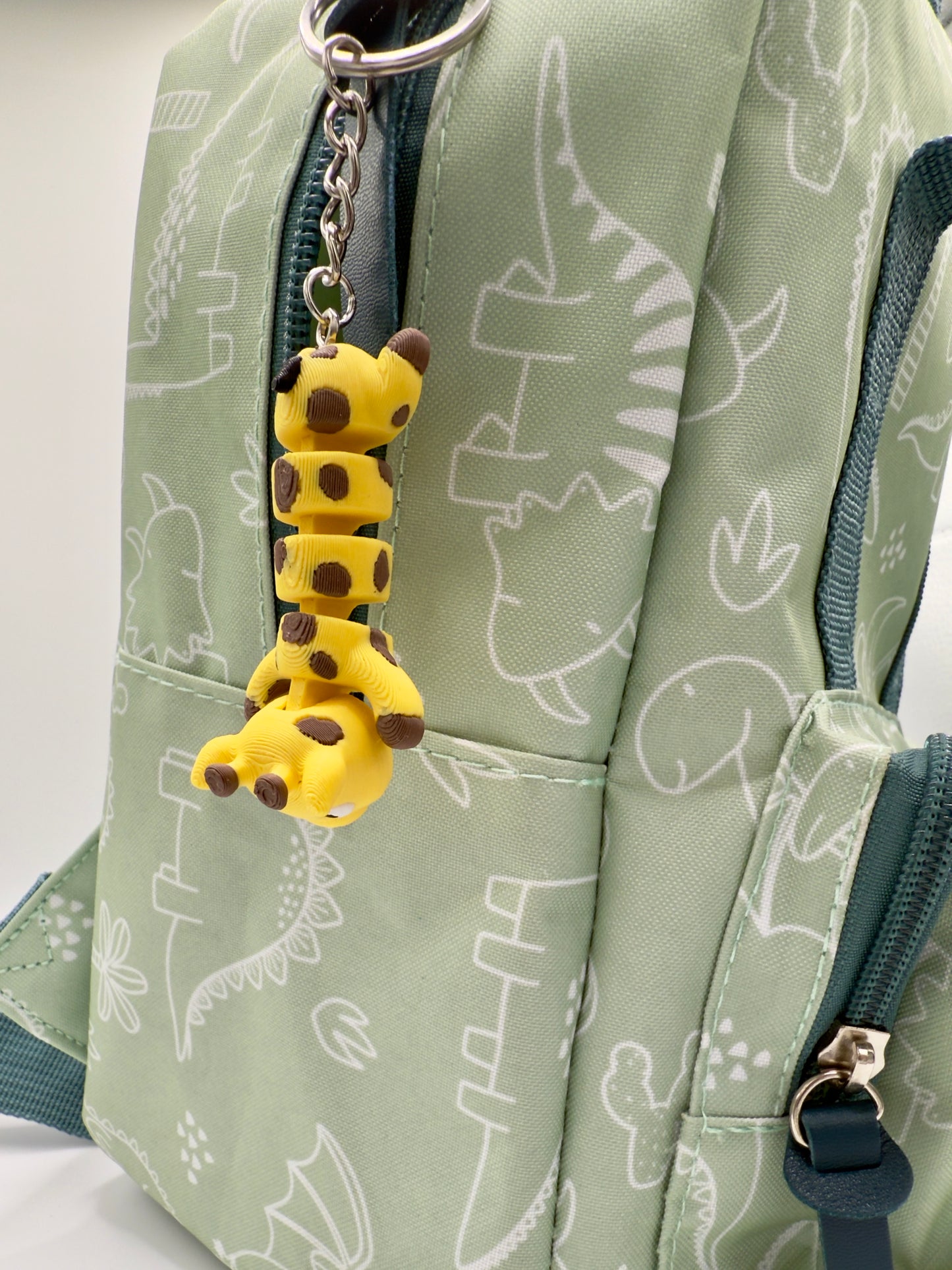 Giraf Sleutelhanger - Handgemaakte, Schattige Accessoire voor Sleutels of Tas - Large