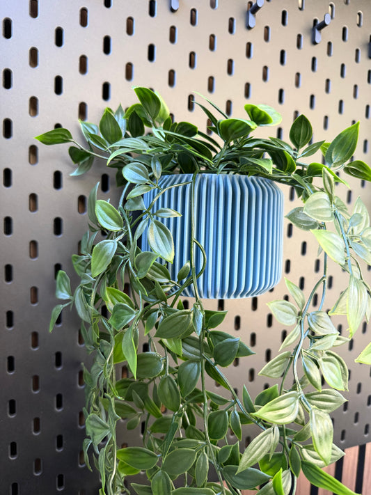 Hangende bloempot voor IKEA skadis pegboard - met handige ophang haken - binnen diameter 92mm