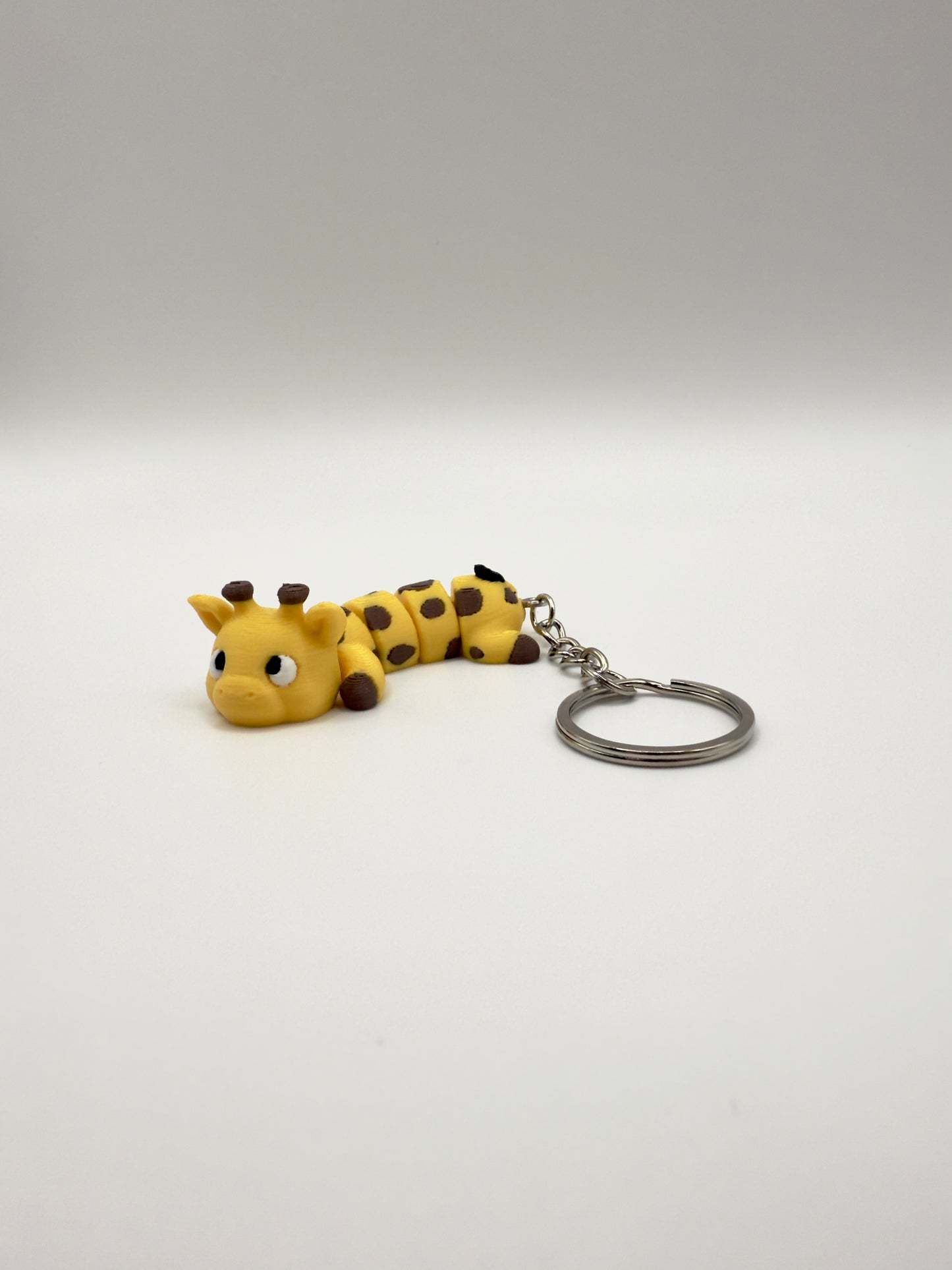 Giraf Sleutelhanger - Handgemaakte, Schattige Accessoire voor Sleutels of Tas - Large