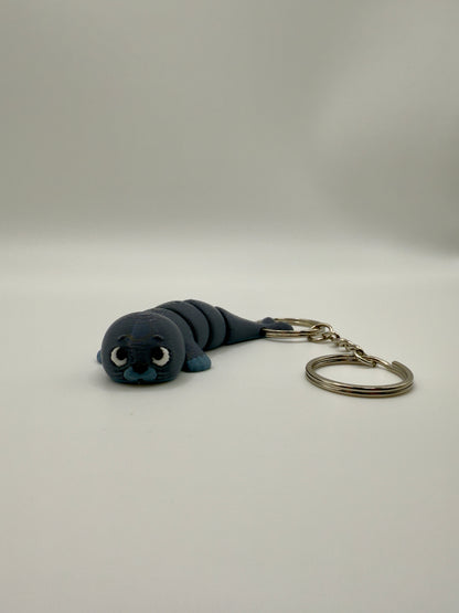 Zeehond Sleutelhanger - Handgemaakte, Schattige Accessoire voor Sleutels of Tas - Large