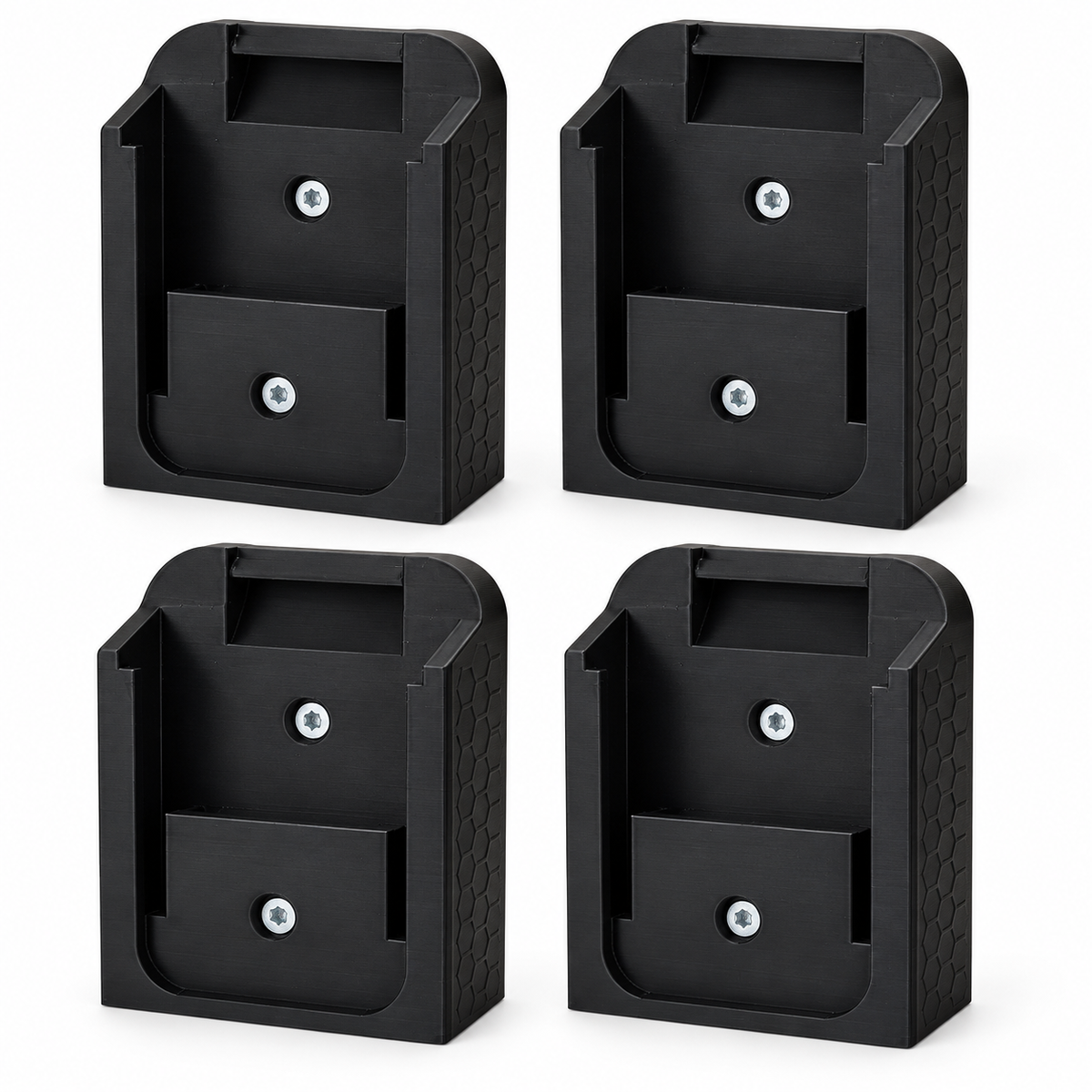 SKcraft Accuhouder voor Makita 18V LXT - 4 Stuks - Zwart