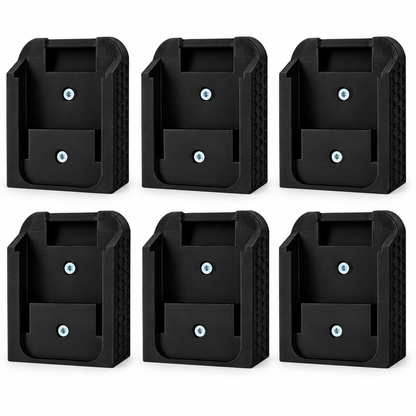 SKcraft Accuhouder voor Makita 18V LXT - 6 Stuks - Zwart