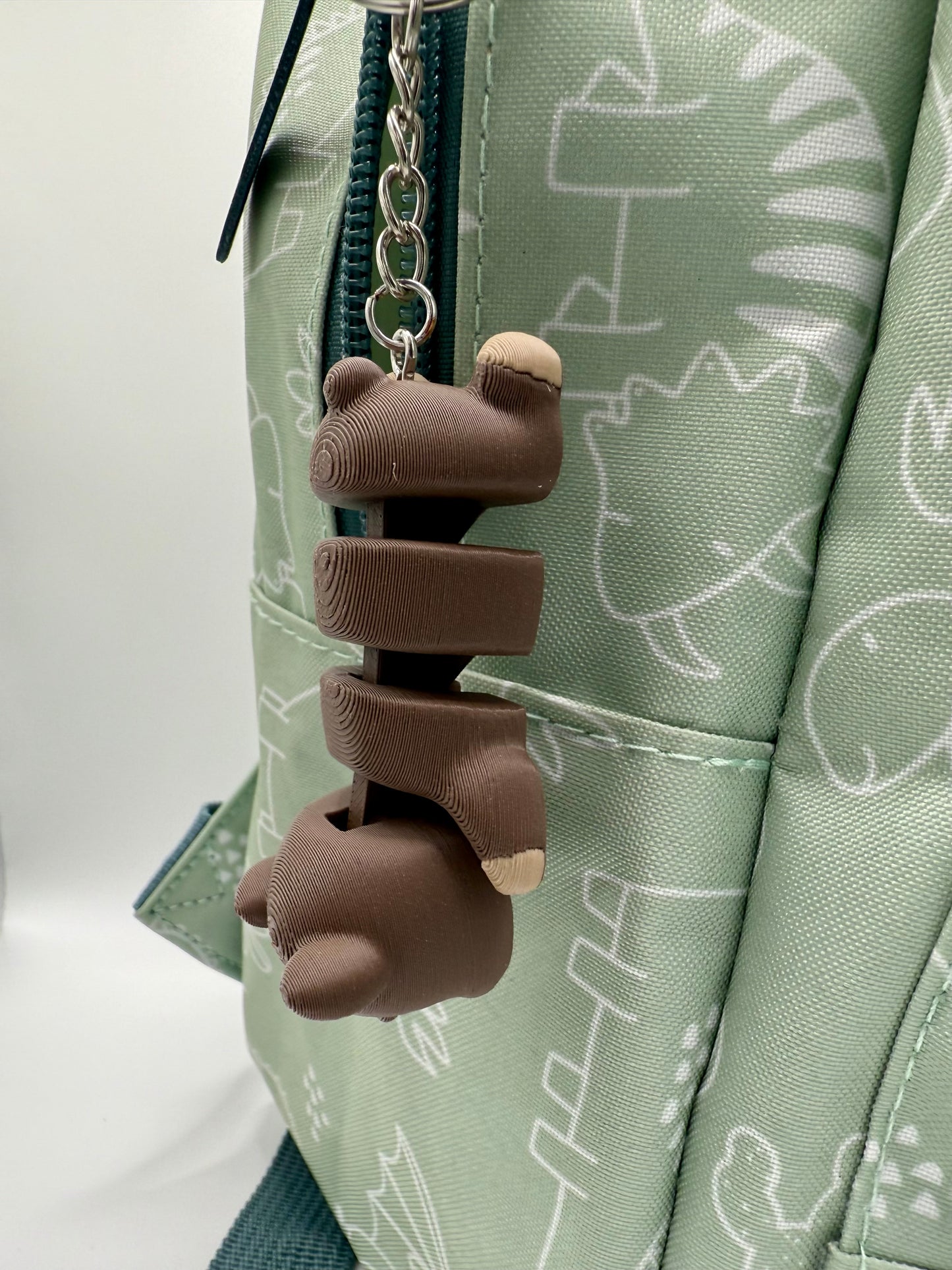 Beer Sleutelhanger - Handgemaakte, Schattige Accessoire voor Sleutels of Tas - Large
