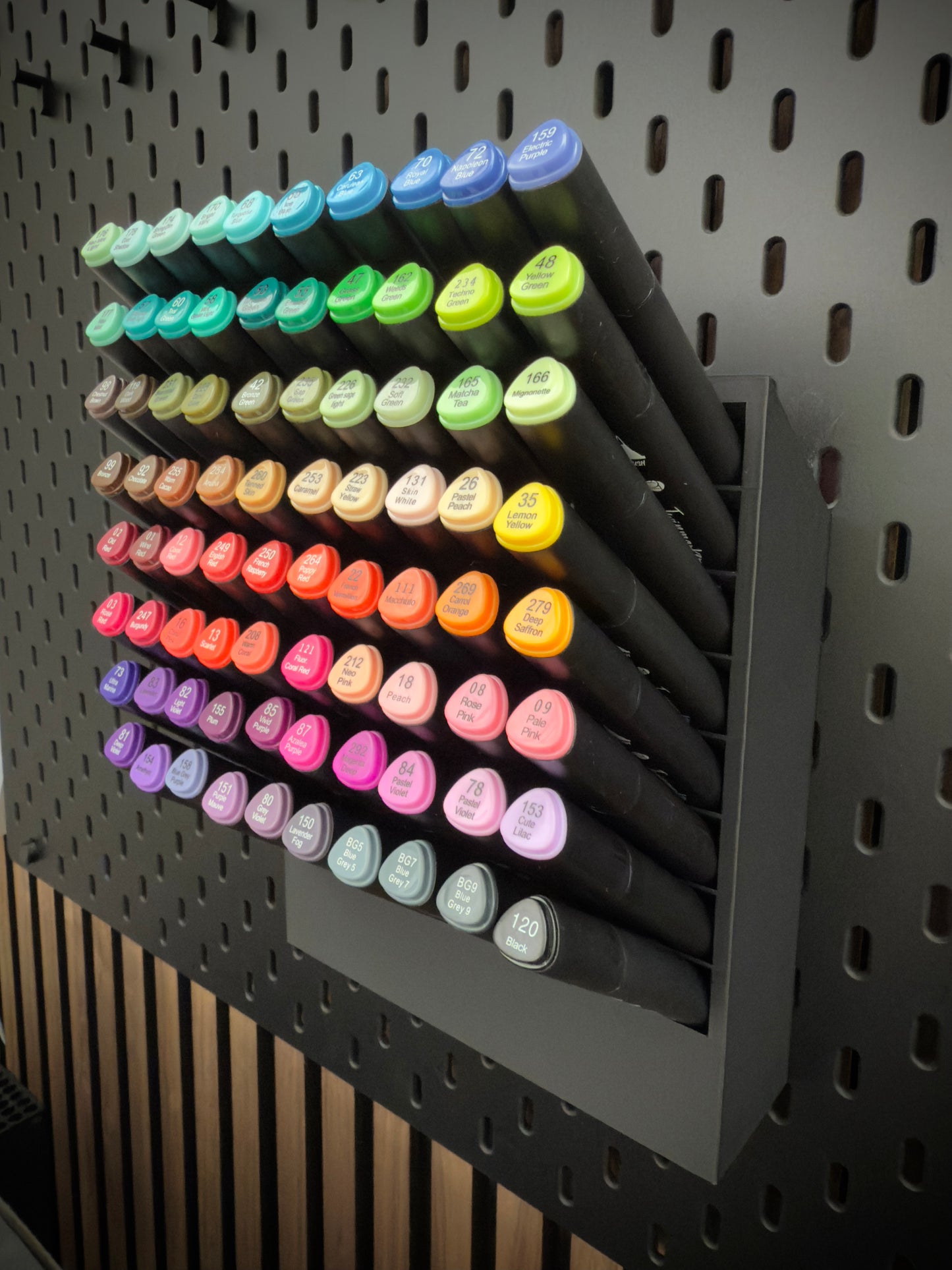 Twinmarker Houder voor IKEA Skådis Pegboard - Meerdere maten beschikbaar - Stiften niet inbegrepen