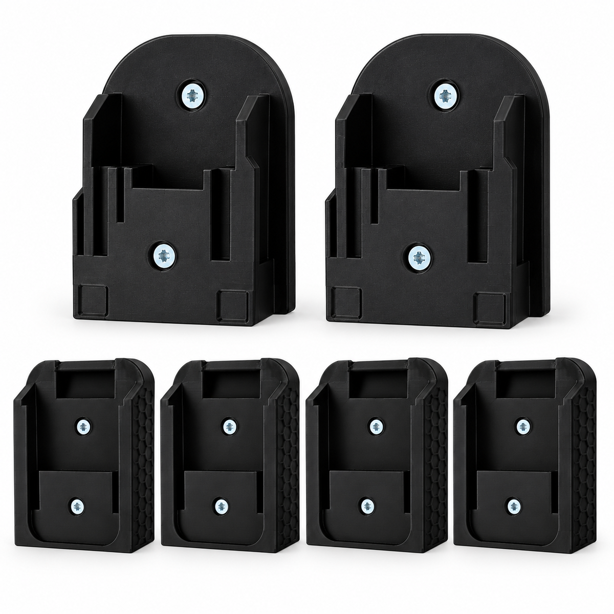 SKcraft Werkplaatsset voor Makita 18V LXT - 2 Machinehouders + 4 Accuhouders - Zwart