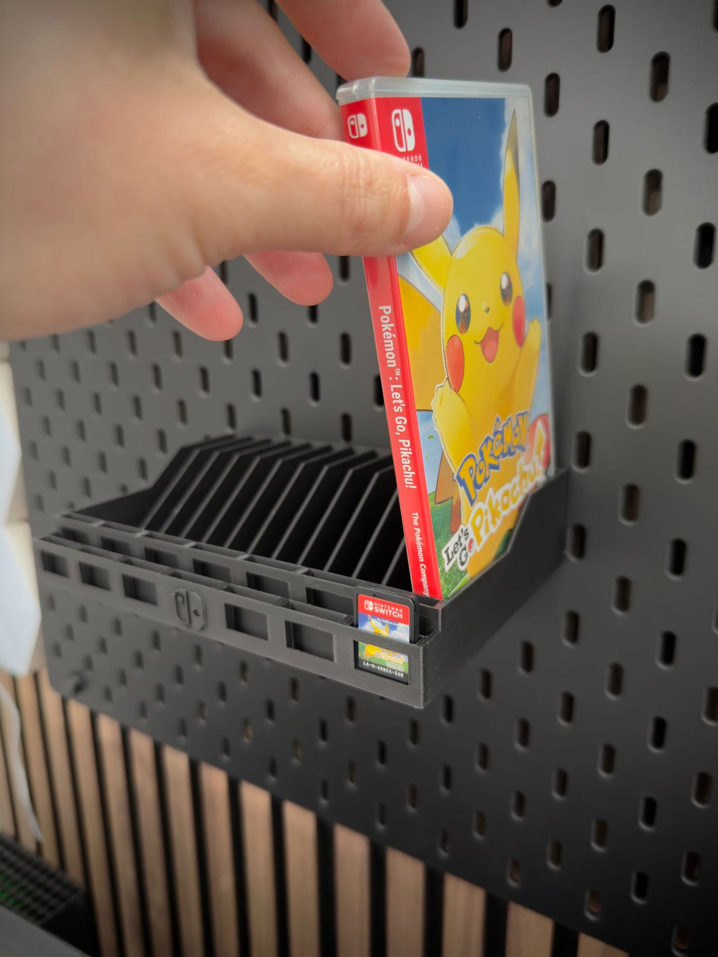 Nintendo Switch Spellenhouder voor IKEA Skådis – 3D Geprinte Game Organizer voor Doosjes en Spellen - Voor Switch & Switch 2